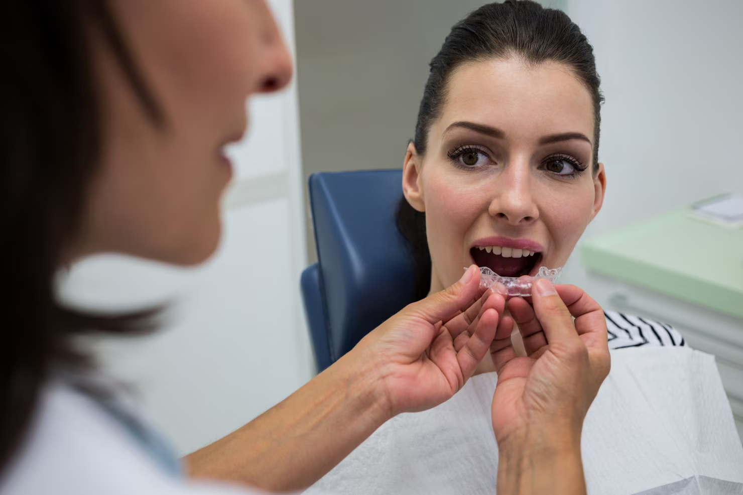 Girl with Aligner