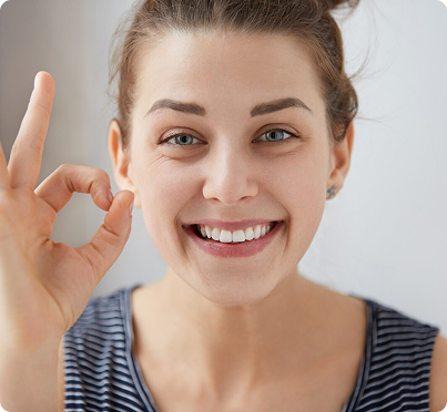 Woman Doing Okay Sign