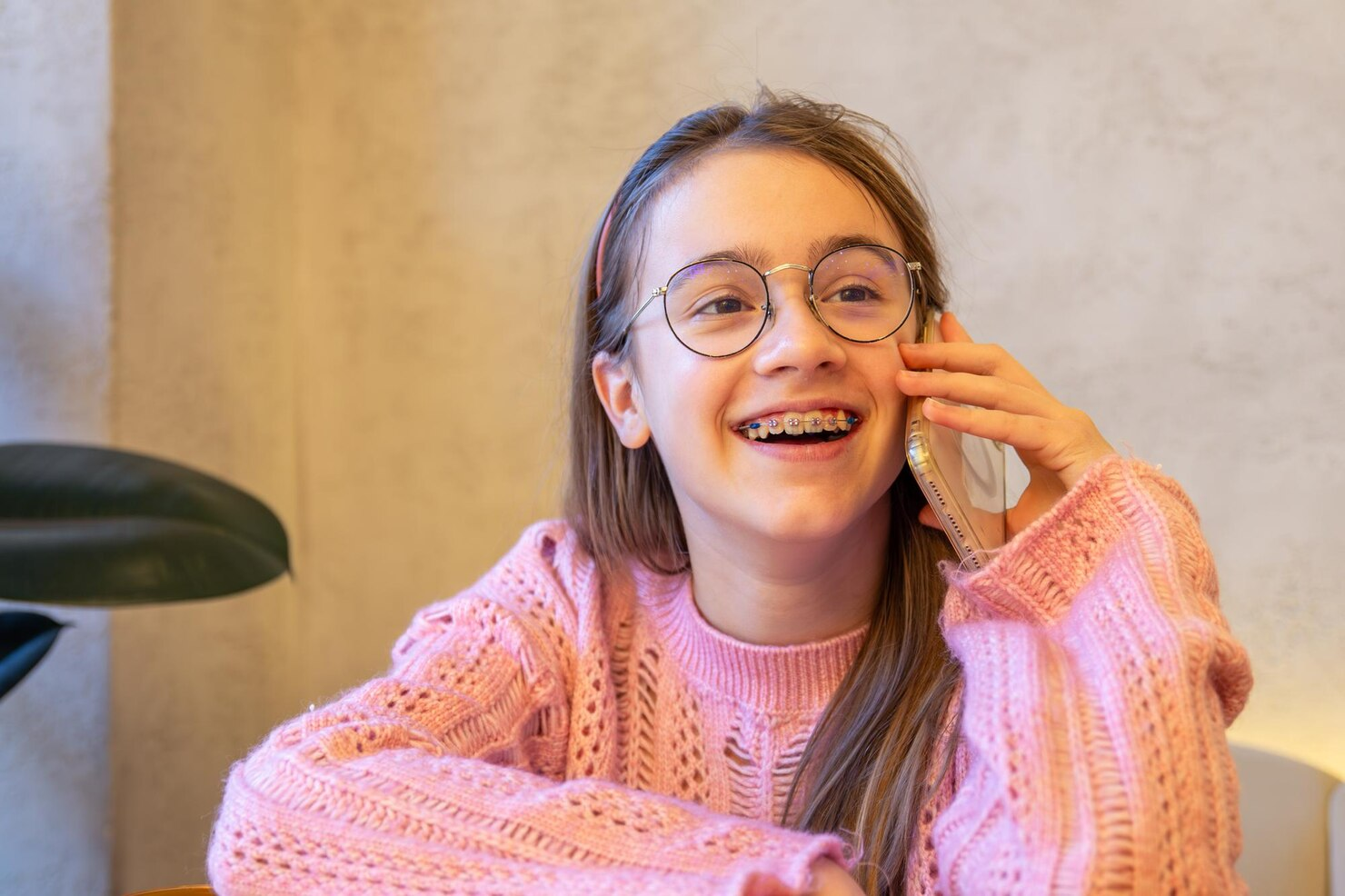 Teen Girl with Braces