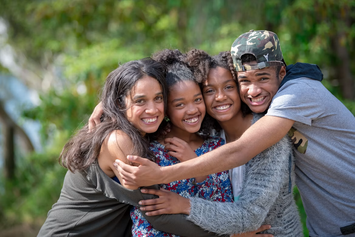 Girls Group Hug