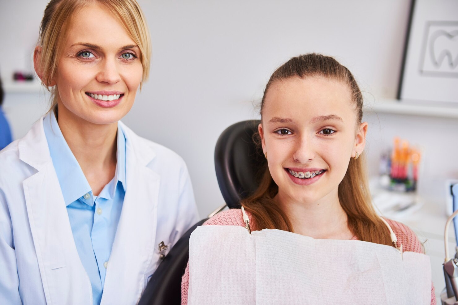 Teens with doctor
