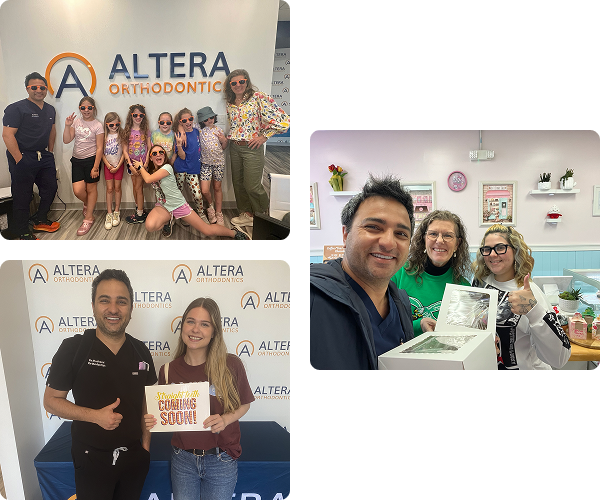 Collage with patients